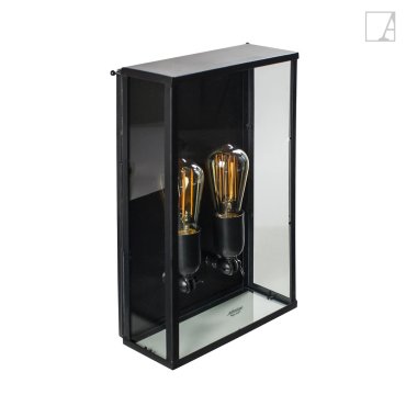 Authentage Vitrine Normal - Außenwandleuchte 2L - 25 x 10 x 40 cm - IP43 - Bronze