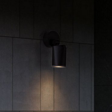 Nova Luce Spy - Außenwandleuchte - Ø 7 x 15,5 x 8 cm - IP65 - Sand schwarz