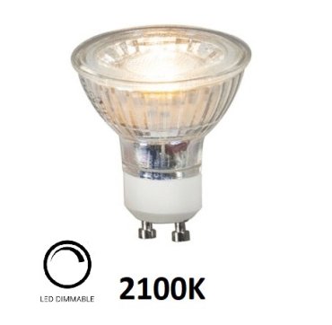 Searchlight LED-Strahler - Ø 5 x 5 cm - GU10 - 3W dimmbar - 2100K