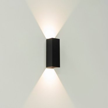 Artdelight Vegas - Wandleuchte - 5 x 5 x 15 cm - 2 x 1,5W LED inkl. - IP65 - schwarz