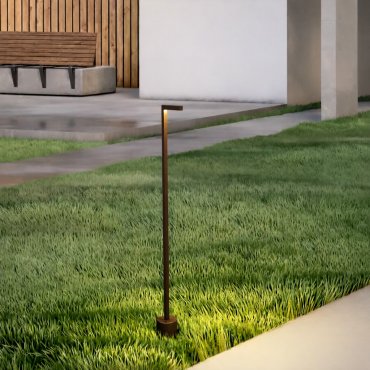 Nova Luce Pipe - Gartenleuchte - 11 x 94,5 cm - 5W LED inkl. - IP65 - corten