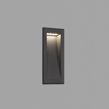 Faro Soun - Wandeinbauleuchte - 10,5 x 7,3 x 23,9 cm - 5W LED inkl. - IP65 - dunkelgrau