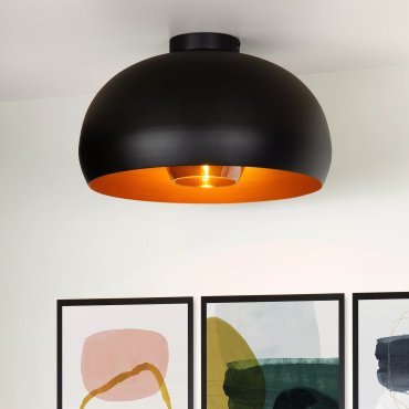 Lucide Sharan - Deckenleuchte - Ø 38 x 22,5 cm - schwarz