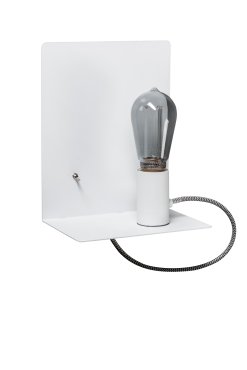 ETH Magneto - wandleuchte mit schalter und USB-Stecker - 20 x 25 cm - weiß