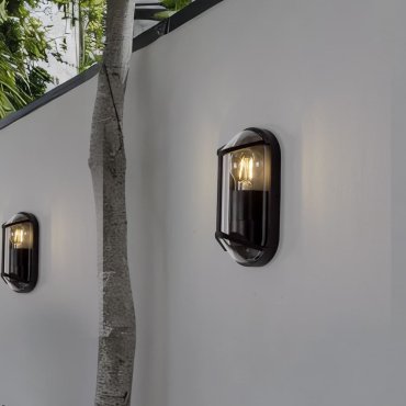 Nova Luce Amel - Außenwandleuchte - 9,5 x 23 x 9 cm - IP65 - dunkel anthrazit