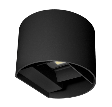 Century Italia Up &amp; Down - Wandleuchte - 13,5 x 12 x 10 cm - 10W LED inkl. - einstellbare Lichtfarbe - IP65 - schwarz