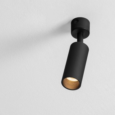 Nova Luce Mor - Aufputzspot - Ø 4 x 17 cm - schwarz