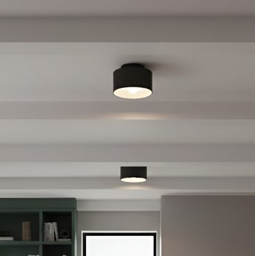 VK Lighting Eos - Aufbaustrahler - Ø 13 x 9 cm  - schwarz