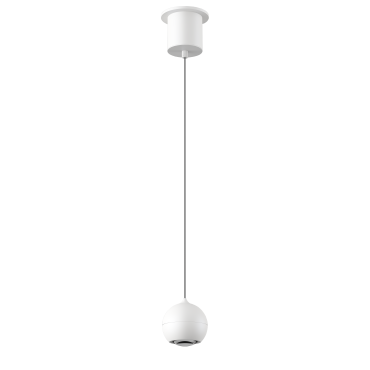Artdelight Miami - pendelleuchte - Ø 10 x 218 cm - 10,8W dimmbares LED inkl. - weiß