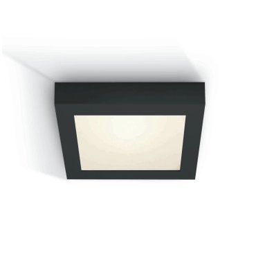 ONE Light LED Panel Plafo Square - Deckenleuchte - 22 x 22 x 3,9 cm - 22W LED inkl. - IP40 - schwarz