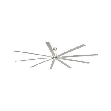 Faro Manhattan - Deckenventilator mit Licht und Fernbedienung - Ø 244 cm - 16W dimmbare LED inkl. - Nickel satiniert