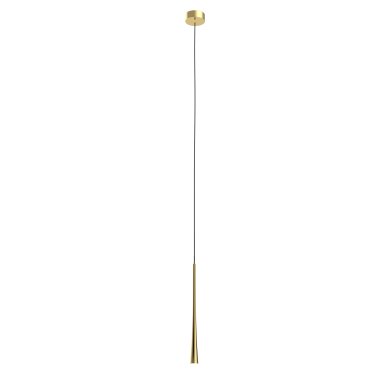 Maxlight Coffee - Hängeleuchte - Ø 3 x 140 cm - 7W LED inkl - gebürstetes Gold