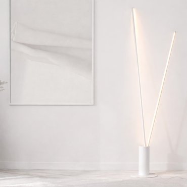 Nova Luce Kimolia - Stehleuchte - Ø 22 x 180,7 cm - 49W dimmbar LED inkl. - matt weiß