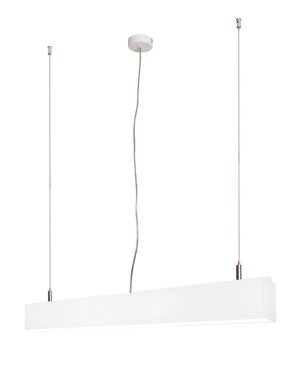 Leuchtenkönig Linear - Pendelleuchte - 57 x 5 x 200 cm - 18W LED inkl. Dimmfunktion - weiß - warmweiße Lichtfarbe