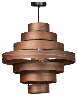 ETH Walnut - hängeleuchte - Ø 50 x 185 cm - braun