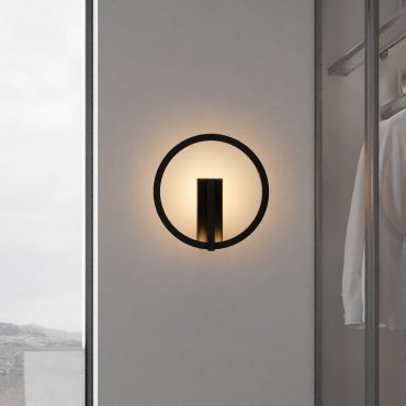 Nova Luce Tilia - wandleuchte - Ø 22 x 10 cm - 10W LED inkl. - Sand schwarz