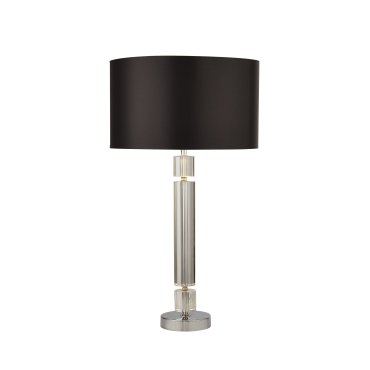 Searchlight Table - Tischleuchte - Ø 35 x 62 cm - schwarz und chrom