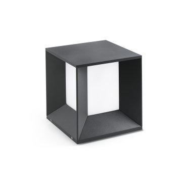 Faro Mila - Sockelleuchte - 22 x 22 x 24 cm - 18W LED inkl. - 18W LED inkl. - IP65 - dunkelgrau
