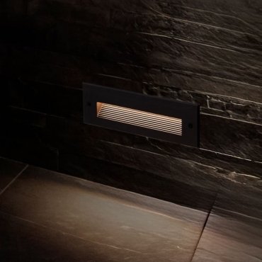 Nova Luce Polka - Wandeinbauleuchte - 25 x 7,6 x 7,4 cm - 7W LED inkl. - IP65 - Sand schwarz