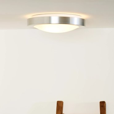 Lucide Fresh 2 - Deckenleuchte - Ø 35 x 10 cm - IP44 - gebürstetes Aluminium