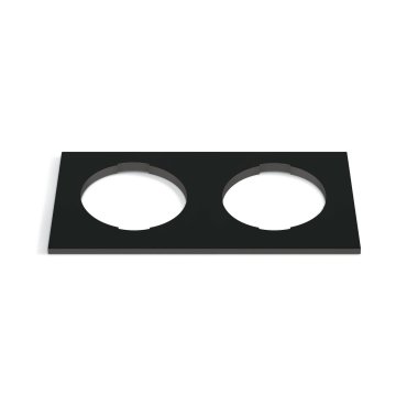 ONE Light - quadratischer dekorativer Doppelsockel - 10105H - schwarz