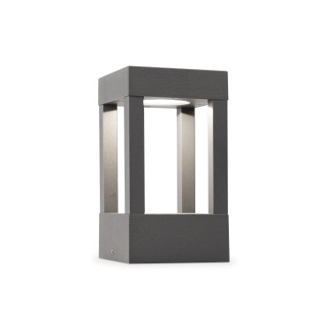 Faro Agra - Gartenleuchte - 10,8 x 10,8 x 20 cm - 9W LED inkl. - IP55 - dunkelgrau