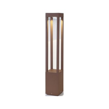 Faro Agra - Gartenleuchte - 10,8 x 10,8 x 65 cm - 9W LED inkl. - IP55 - rostbraun
