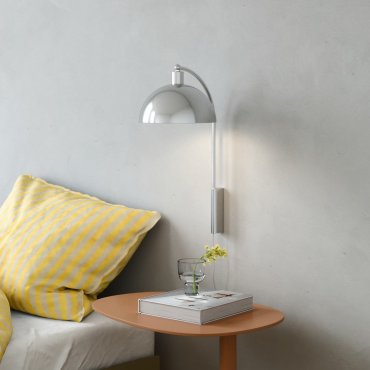 Nordlux Ellen - Wandleuchte mit Schalter - 26 x 26 x 43 cm - Chrom