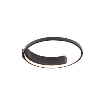 Maxlight Velvet - Deckenleuchte - Ø 40 x 8 cm - 25W LED inkl. - schwarz