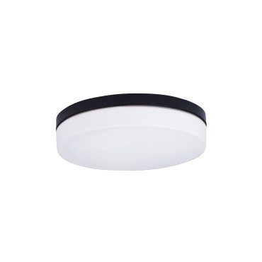 Maxlight Oda - Deckenleuchte - Ø 40 x 9 cm - IP44 - weiß und schwarz