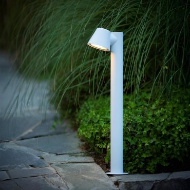 Lucide Dingo - Gartenleuchte - 20,5 x 70 x 11 cm - 5W dimmbare LED inkl - IP44 - weiß