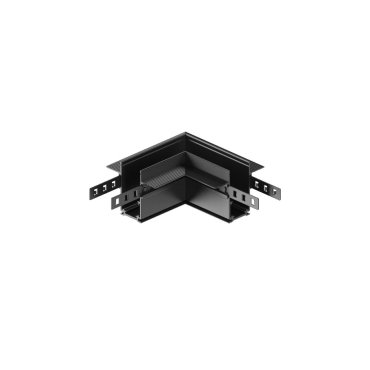VK Lighting Eiva - magnetisches Schienensystem - horizontales Einbau-Eckprofil für 12 mm Gipskartonplatten - 10 x 10 x 5,25 cm - DALI dimmbar - schwarz
