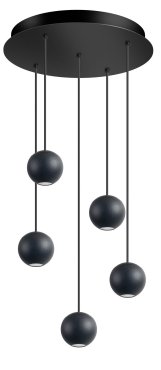 ETH Grace - hängeleuchte - Ø 4,8 x 400 cm - 20W dimmbare LED inkl. - schwarz