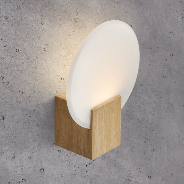 Nordlux Hester - Wandleuchte - 20 x 25,5 x 9,25 cm - 3 Stufen Moodmaker Funktion - 9,5W LED inkl. - IP44 - holzfolie