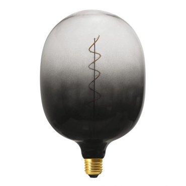Daylight Italia Coriandoli Egg XL LED Lampe - Ø 18 x 27 cm - E27 - 4W dimmbar - schwarz/transparent
