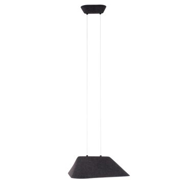Maxlight Carbon - Hängeleuchte - 55 x 50 x 220 cm - 8W LED inkl - schwarz und grau
