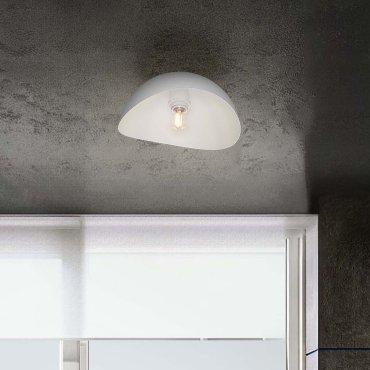 Nova Luce Opsi - Deckenleuchte - Ø 30 x 15 cm - Sand Weiß