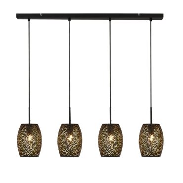 Searchlight Laser - Pendelleuchte - 90 x 120 cm - schwarz und gold