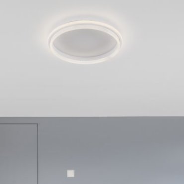 Nova Luce Willow - deckenleuchte - Ø 45 x 6 cm - 38W LED inkl. - sand weiß