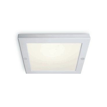 ONE Light Ultra Slim LED Panel Plafo - Deckenleuchte - 22 x 22 x 1,8 cm - 18W LED inkl. - IP40 - weiß - warmweiße Lichtfarbe