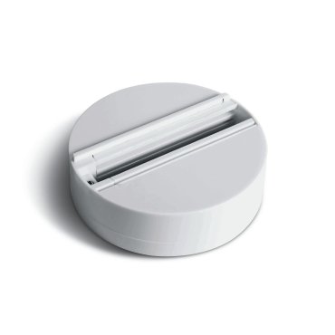 ONE Light Square Track Surface - Aufputzsockel für Stromschienenstrahler - Ø 11,2 cm - 6A - weiß
