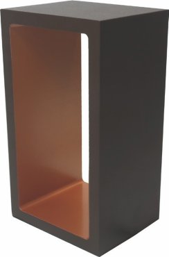 Artdelight Corridor - Tischleuchte - 18,2 x 10 x 8 cm - 3 Stufen Dimmer - 6W LED inkl - IP40 - braun und gold