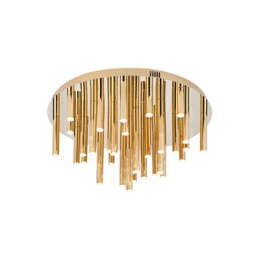 Maxlight Organic - Deckenleuchte - Ø 60 x 34 cm - 33 x 1W dimmbare LED inkl. - gold