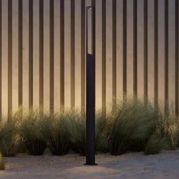 Nova Luce Dira - Gartenleuchte - 11,5 x 200 x 6,5 cm - 11W LED inkl. - IP65 - dunkel anthrazit