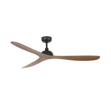 Faro Gotland - Deckenventilator mit Fernbedienung und Timer - Ø 132 cm - braun und mattschwarz