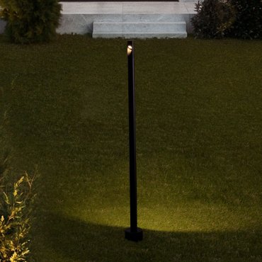 Nova Luce Luxor - Gartenleuchte - Ø 8 x 90 cm - 8W LED inkl. - IP65 - Sand schwarz
