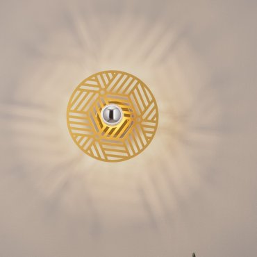Nova Luce Eres - wandleuchte - Ø 25 x 9 cm - gold