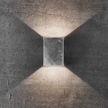 Nordlux Fold - Außenwandleuchte - 10,6 x 4,5 x 14,9 cm - 2 x 3,5W LED inc. - IP54 - verzinkter Stahl
