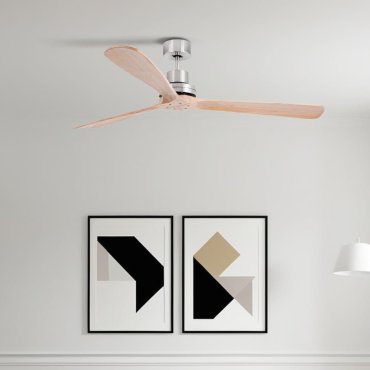 Faro Lantau XL - Deckenventilator - Ø 168 cm - Nickel matt und Kiefer