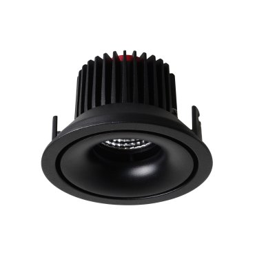 Nova Luce Gio - Einbaustrahler - Ø 105 mm, Ø 96 mm Einbaumaß - inkl. 10W LED - schwarz